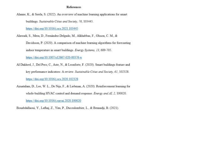 proofread, edit and format references per apa 7th citation and referencing